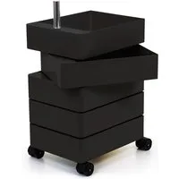 magis - 360° container 5 compartiments, noir