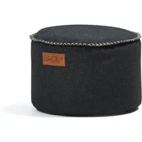 sack it - retro it cobana drum outdoor pouf, noir