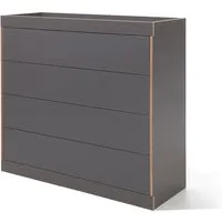 müller small living - commode à tiroirs flai, anthracite