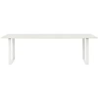 muuto - 70/70 table de salle à manger, 255 x 108 cm, blanc (stratifié)