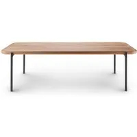 eva solo - table basse savoye h 35 cm, 120 x 50 cm, chêne naturel / noir