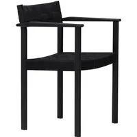 form & refine - fauteuil à motif, chêne noir