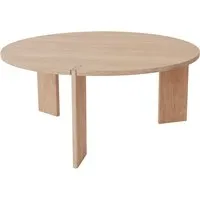 oyoy - table basse oy, ø 90 x h 40 cm, chêne naturel