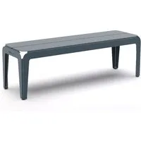 weltevree - bended bench banc l 140 cm, gris-bleu (ral 5008)
