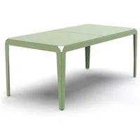 weltevree - bended table table d'extérieur, 180 x 90 cm, vert pâle (ral 6021)