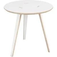 tojo - rund table d'appoint, ø 50 x h 50 cm, blanche