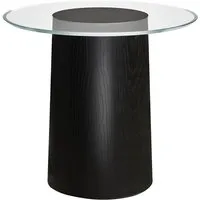 fritz hansen - stub table d'appoint, h 44,5 ø 49 cm, noir cendré
