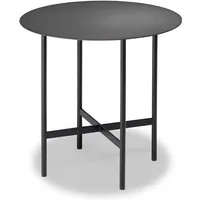 müller möbelfabrikation - beta table d'appoint, ø 44 cm, fumé mat