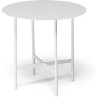 müller möbelfabrikation - beta table d'appoint, ø 44 cm, blanc signal