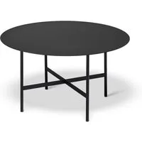 müller möbelfabrikation - beta table d'appoint, ø 64 cm, noir profond