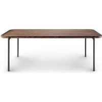 eva solo - savoye table basse h 42 cm, 120 x 50 cm, chêne fumé / noir