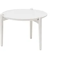 design house stockholm - aria table d'appoint basse, ø 50 x 37 cm, blanc