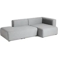 hay - mags sofa 2,5 places, combinaison 3, accoudoir à droite / gris clair (hallingdal 130) (eu)