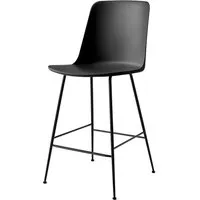 & tradition - rely hw91 chaise de bar, noir / noir