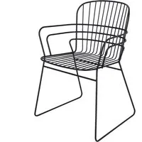 jan kurtz - ferly fauteuil de jardin noir