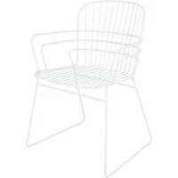 jan kurtz - ferly fauteuil de jardin, blanc