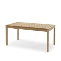 fritz hansen - skagerak plank table de jardin 160 x 90 cm, teck