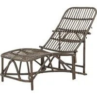 bloomingville - dione chaise longue, marron