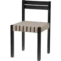 bloomingville - maron chaise de salle à manger, noir