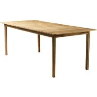 fdb møbler - m2 table de jardin 90 x 219,5 cm, teck
