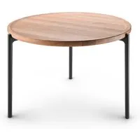 eva solo - savoye table basse, ø 60 x h 42 cm, chêne naturel / noir