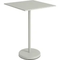 muuto - linear steel table de bistrot outdoor 70 x 70 cm, h 105 cm, grise