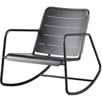 cane-line - copenhagen chaise à bascule outdoor, lava grey / aluminium