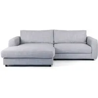 nuuck - bente canapé, chaise l, 234 x 175 cm, gris clair (melina grey breeze 1240)