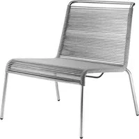 fdb møbler - m20l teglgård fauteuil lounge outdoor, cordelette gris clair