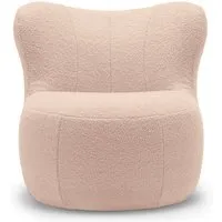 freistil - 173 fauteuil (teddy edition), blanc perle rosé (6531)