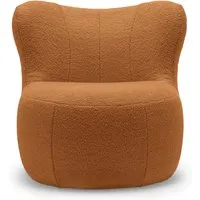 freistil - 173 fauteuil (teddy edition), marron orangé (6534)