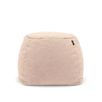 freistil - 173 pouf (teddy edition), ø 55 cm, blanc perle rosé (6531)