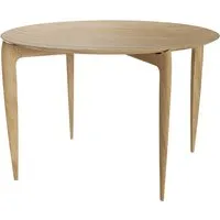 fritz hansen - plateau table d'appoint, ø 60 x h 39 cm, chêne