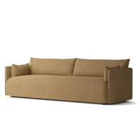 audo - offset sofa , 3 places, doré ( audo bouclé 06)