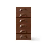 hkliving - commode 6 tiroirs, chocolate