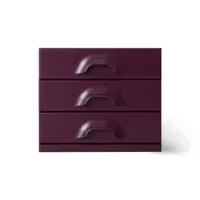 hkliving - commode 3 tiroirs, mulberry