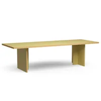 hkliving - table de salle à manger, rectangulaire, 280 cm, olive