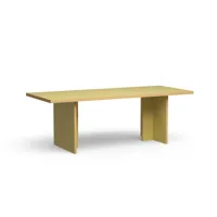 hkliving - table de salle à manger, rectangulaire, 220 cm, olive