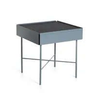 konstantin slawinski - charge table d'appoint h 45 cm, gris / feutre gris foncé chiné