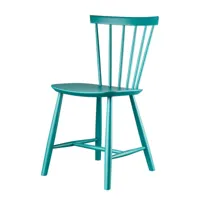 fdb møbler - j46 chaise, hêtre bleu pétrole