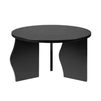 broste copenhagen - brook table basse, ø 60 x h 35 cm, placage frêne noir