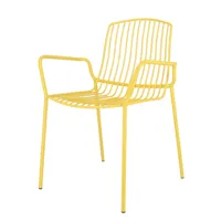 jan kurtz - mori fauteuil de jardin, jaune