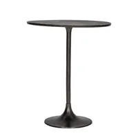 house doctor - pan table de bistrot, h 75 x ø 61 cm, noir