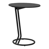 softline - boggie table d'appoint, laquée noir