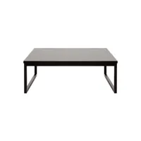 softline - mirror table basse, small, noir laqué