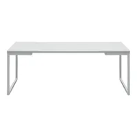 softline - mirror table basse, small, laquée blanc