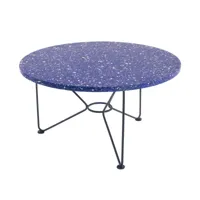 acapulco design - the low table, h 36 x ø 65 cm, terrazzo / acapulco lilas