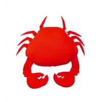 pouf extérieur flottant crabe rouge xl
