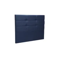 tête de lit merinos cozy 150x120 bleu nuit