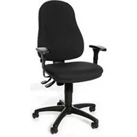 fauteuil de bureau topstar siège de bureau / siège pivotant california 60, tissu noir